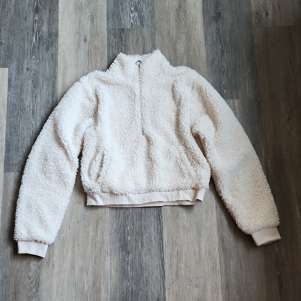 Lucky Brand Cream Teddy Jacket
